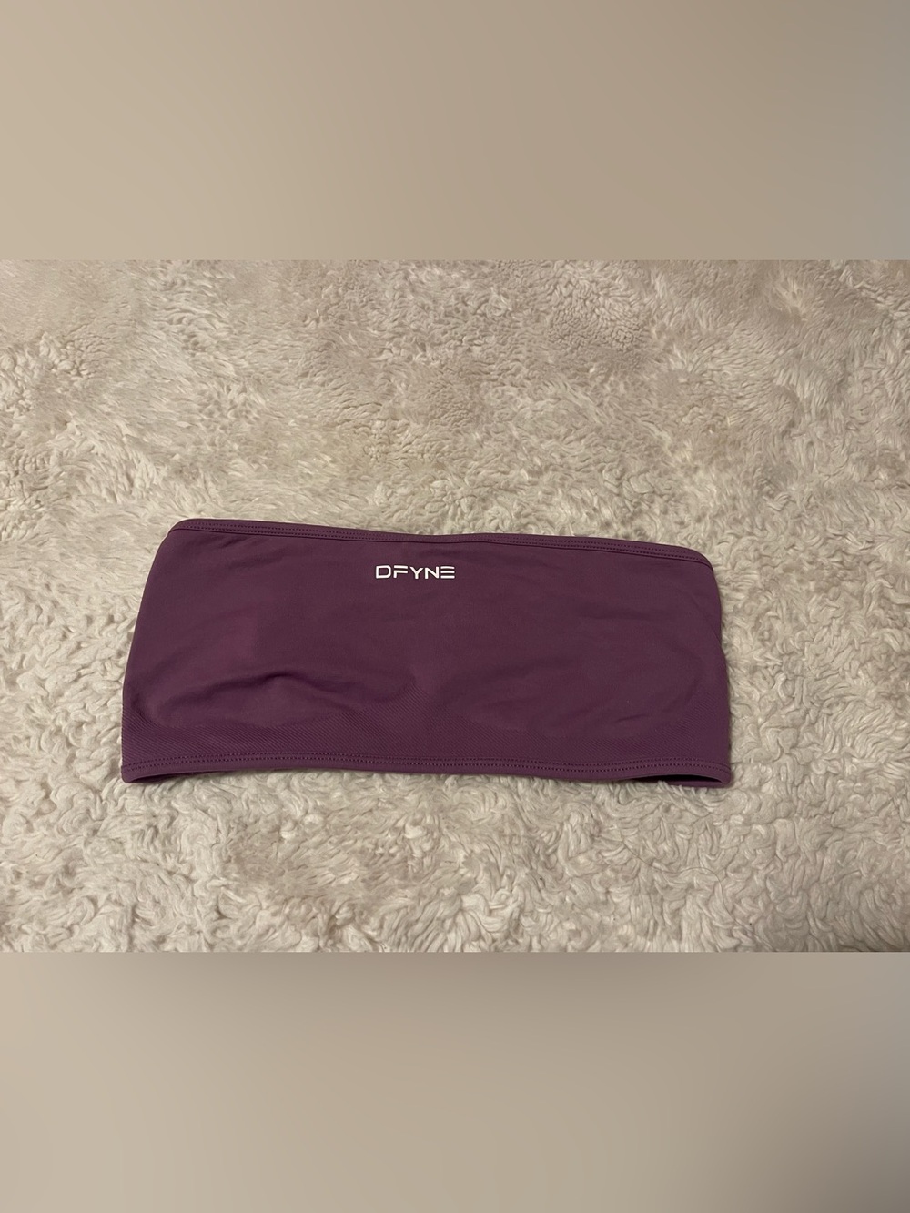 DFYNE (Dupe) Backless Bandeau Sports Bra in purple size M